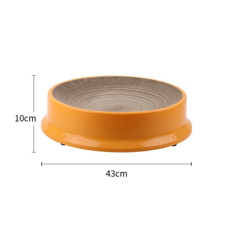 Compass Round Cat Scratching Board Kitten Claws Grinding Corrugated Scratcher Scratch-Resistant Cat Litter Pet