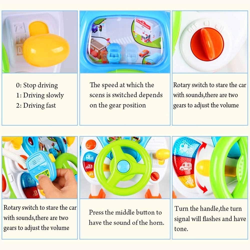 Kids Driving Simulate Ride on Toy Steering Wheel Toy for Toddlers