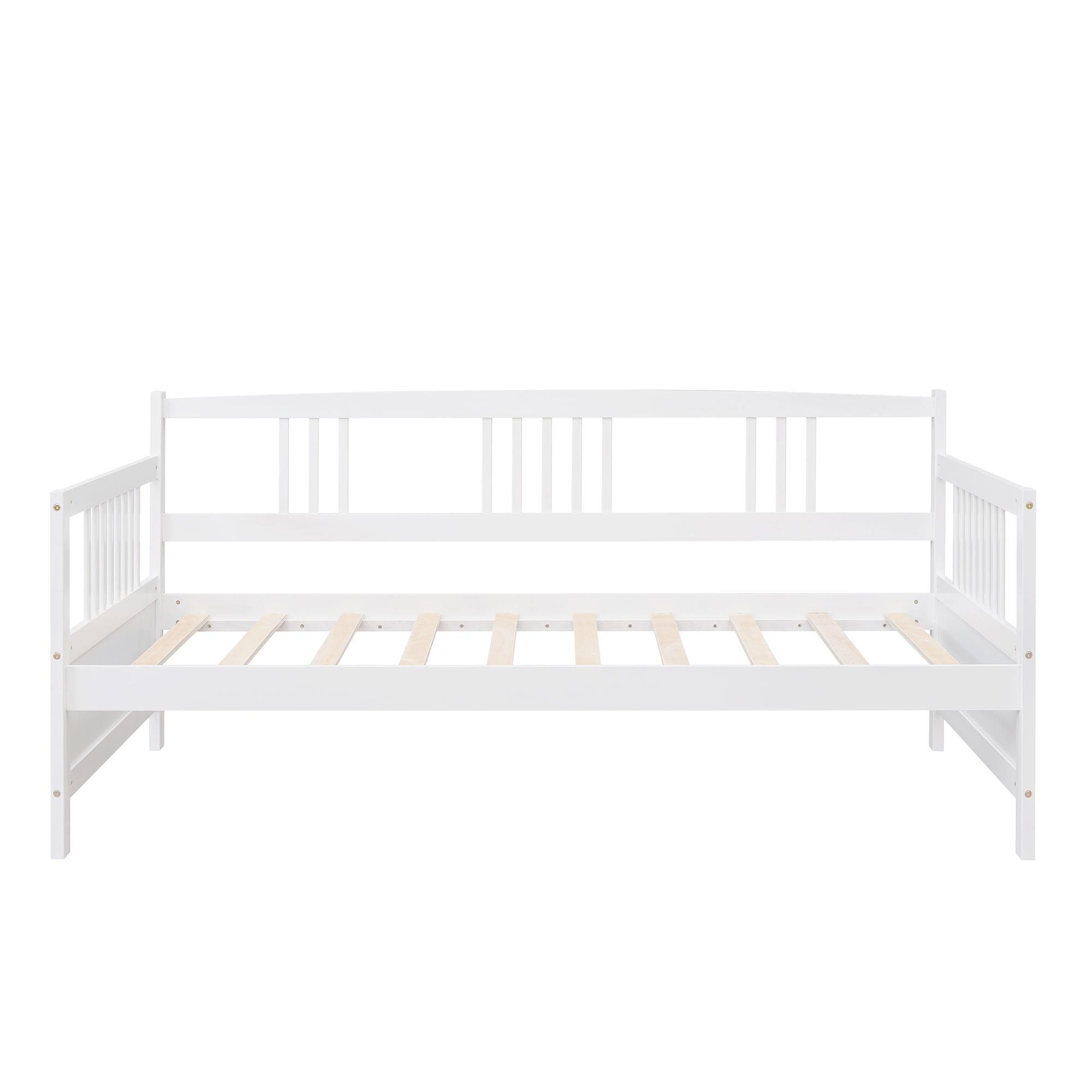 Twin Size Daybed Wood Bed with Twin Size Trundle