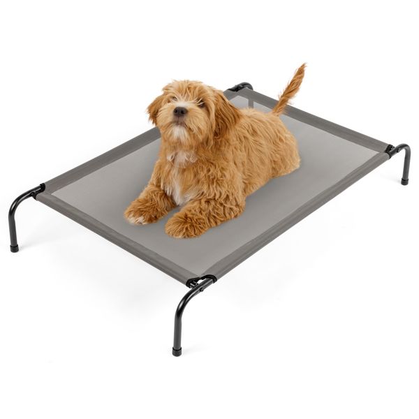 43"D x 26"W x 8"H Dog Bed Gray