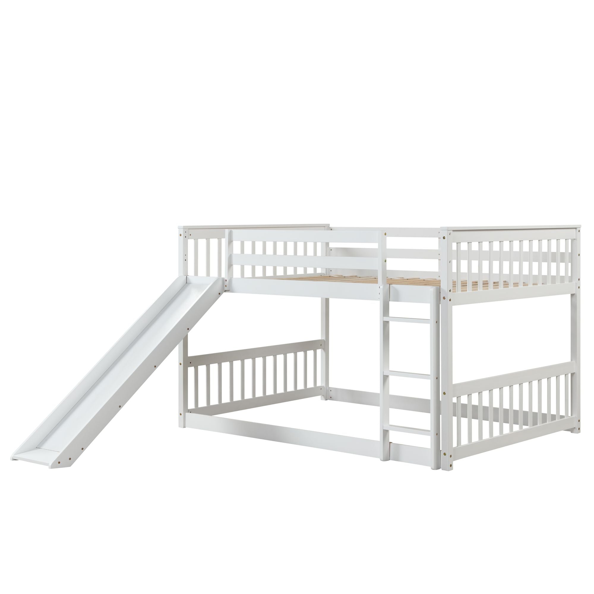 Full over Full bunk bed with Slide