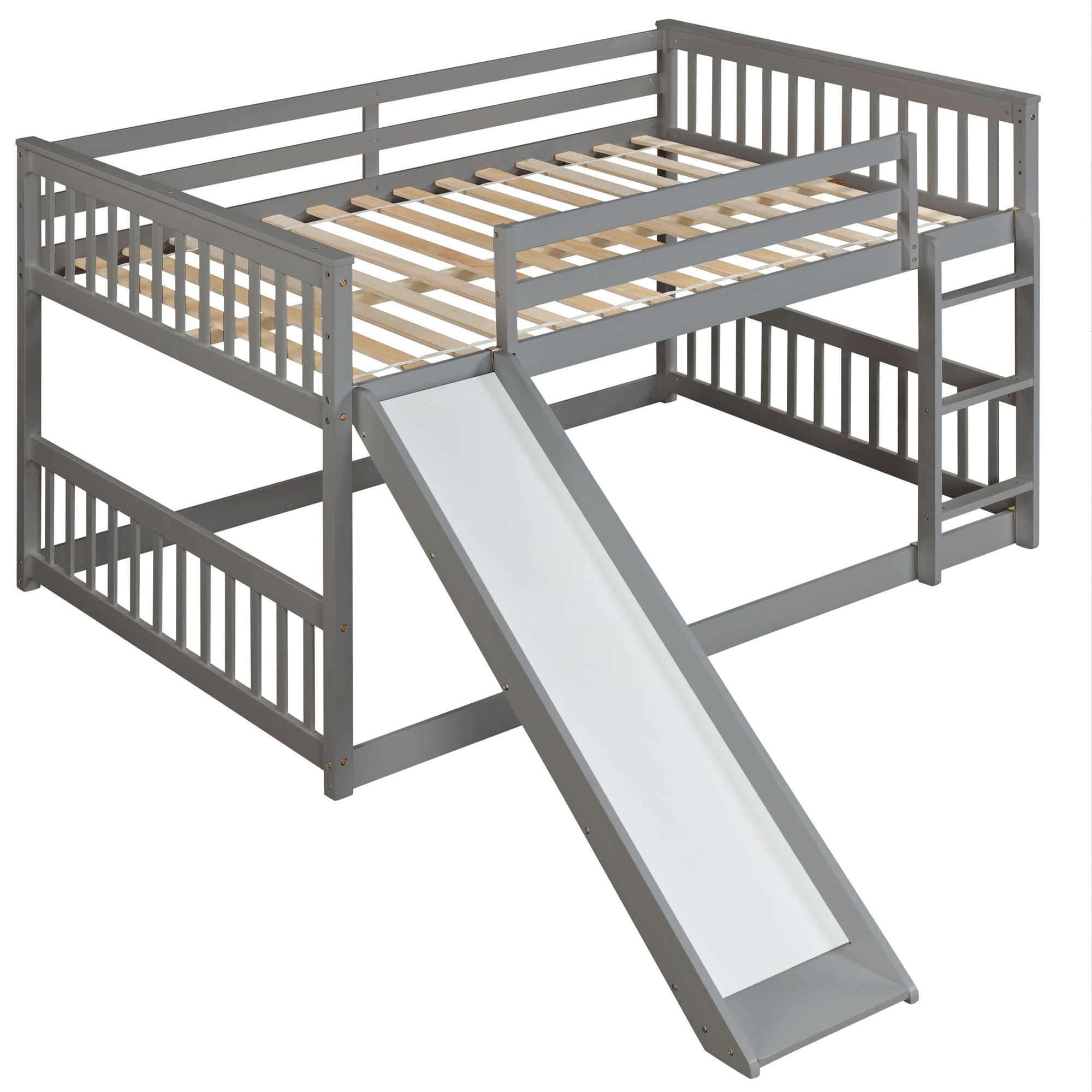 Full over Full bunk bed with Slide