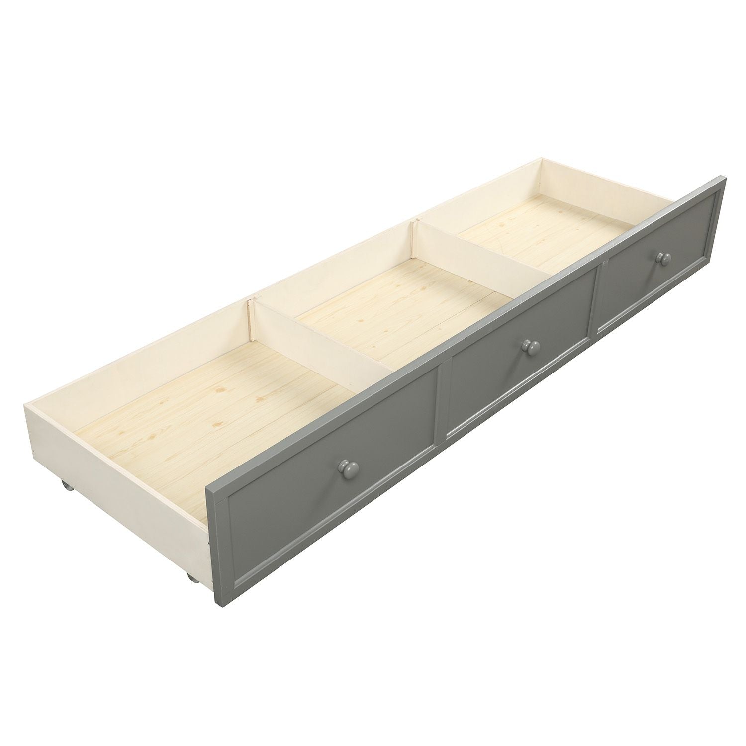 Wood Daybed with Three Drawers ; Twin Size Daybed; No Box Spring Needed ; White