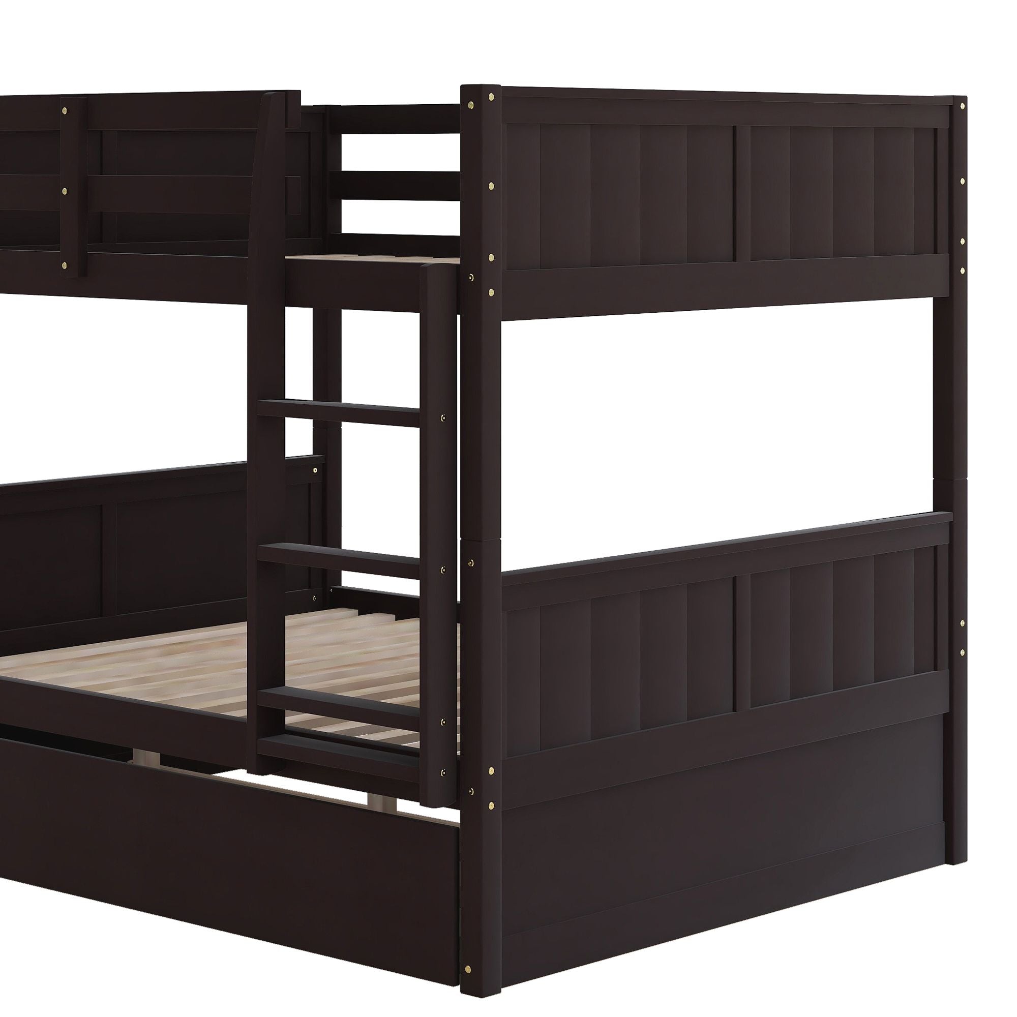 Full Over Full Bunk Bed with Twin Size Trundle