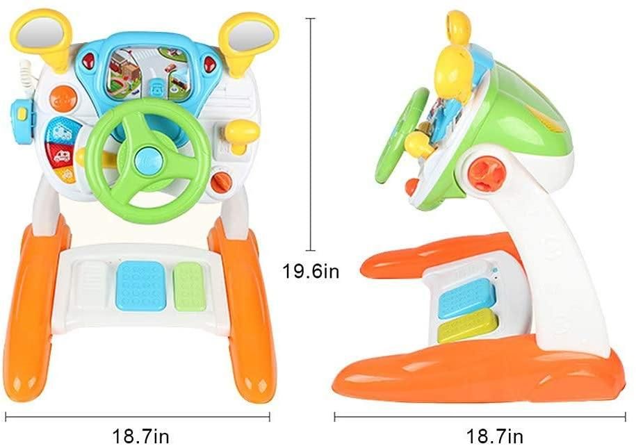 Kids Driving Simulate Ride on Toy Steering Wheel Toy for Toddlers