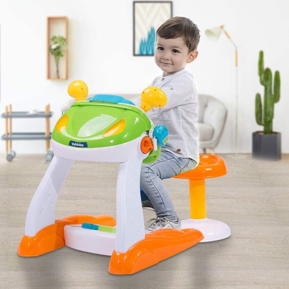 Kids Driving Simulate Ride on Toy Steering Wheel Toy for Toddlers