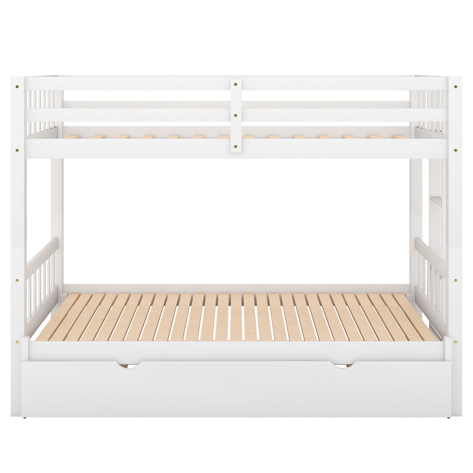 Twin over Pull-out Bunk Bed with Trundle