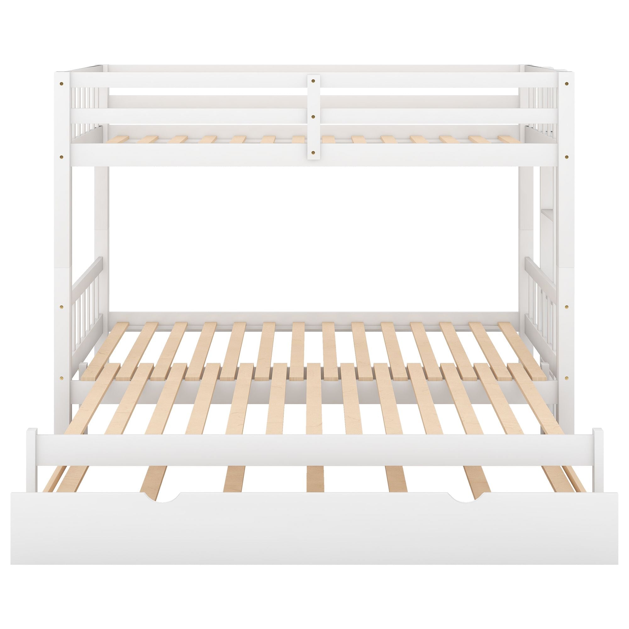 Twin over Pull-out Bunk Bed with Trundle