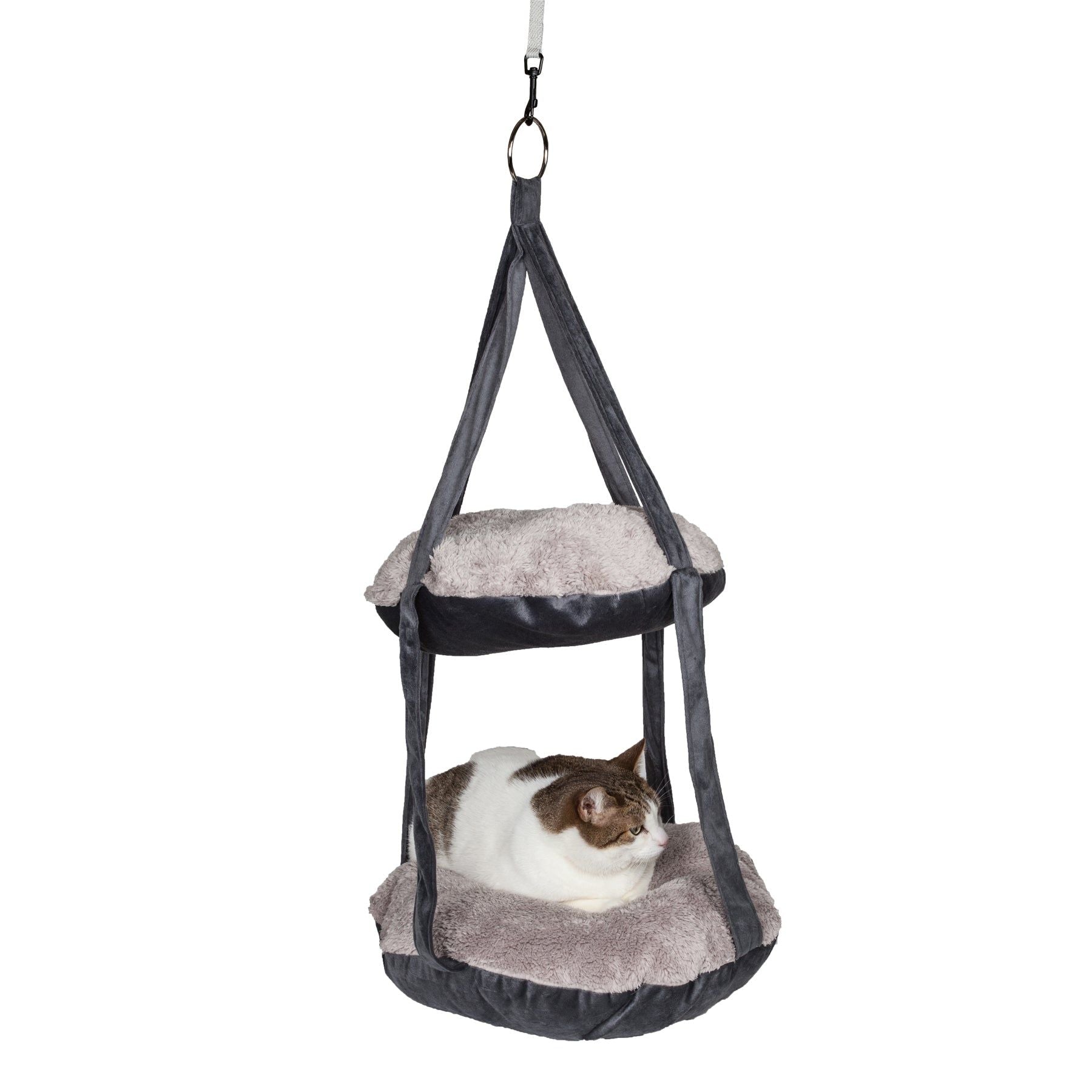 Pet Life Kittyhaus Dual-Lounger Pillow Hammock - Comfortable Cat Lounge Bed for Cats & Kittens