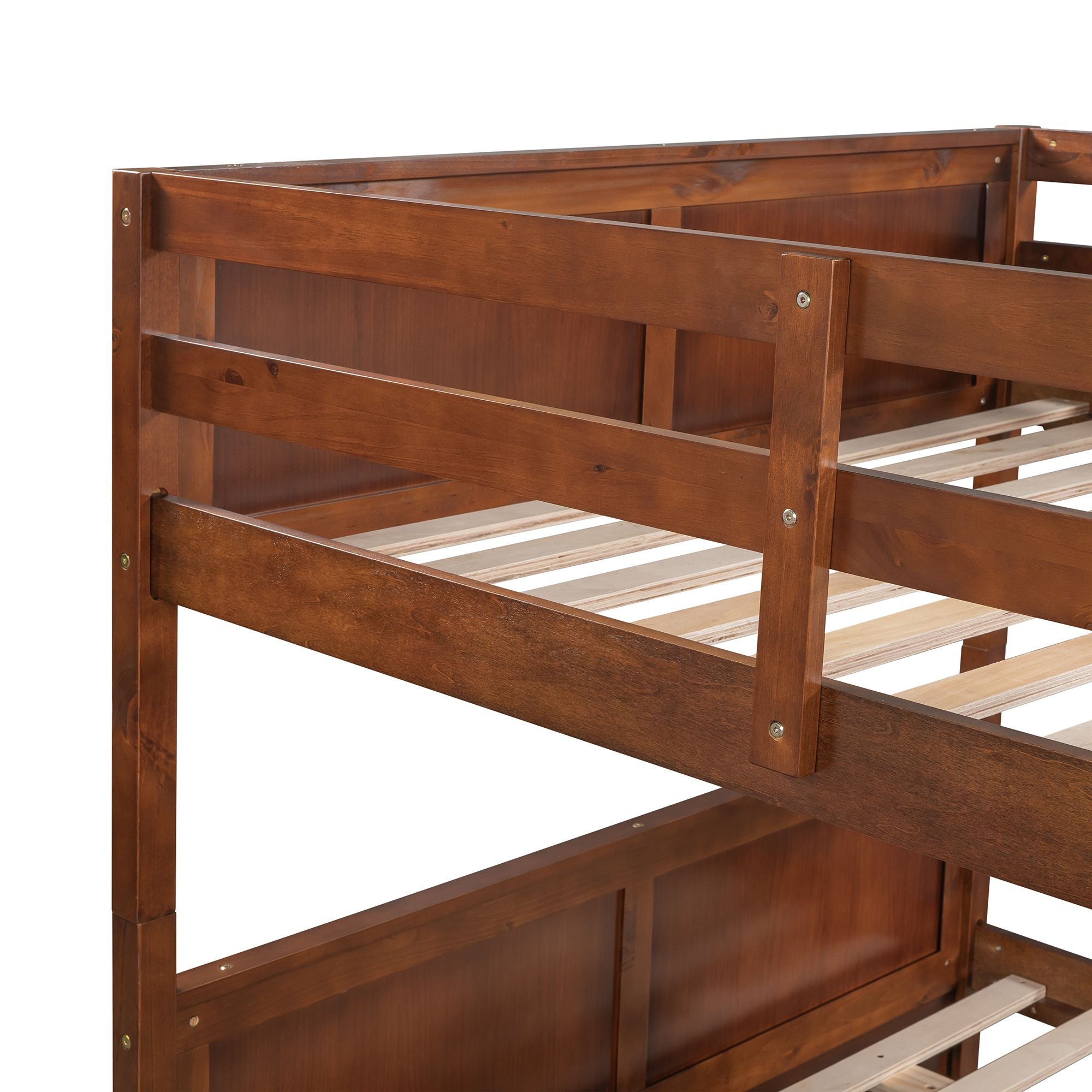 Full Over Full Bunk Bed with Twin Size Trundle