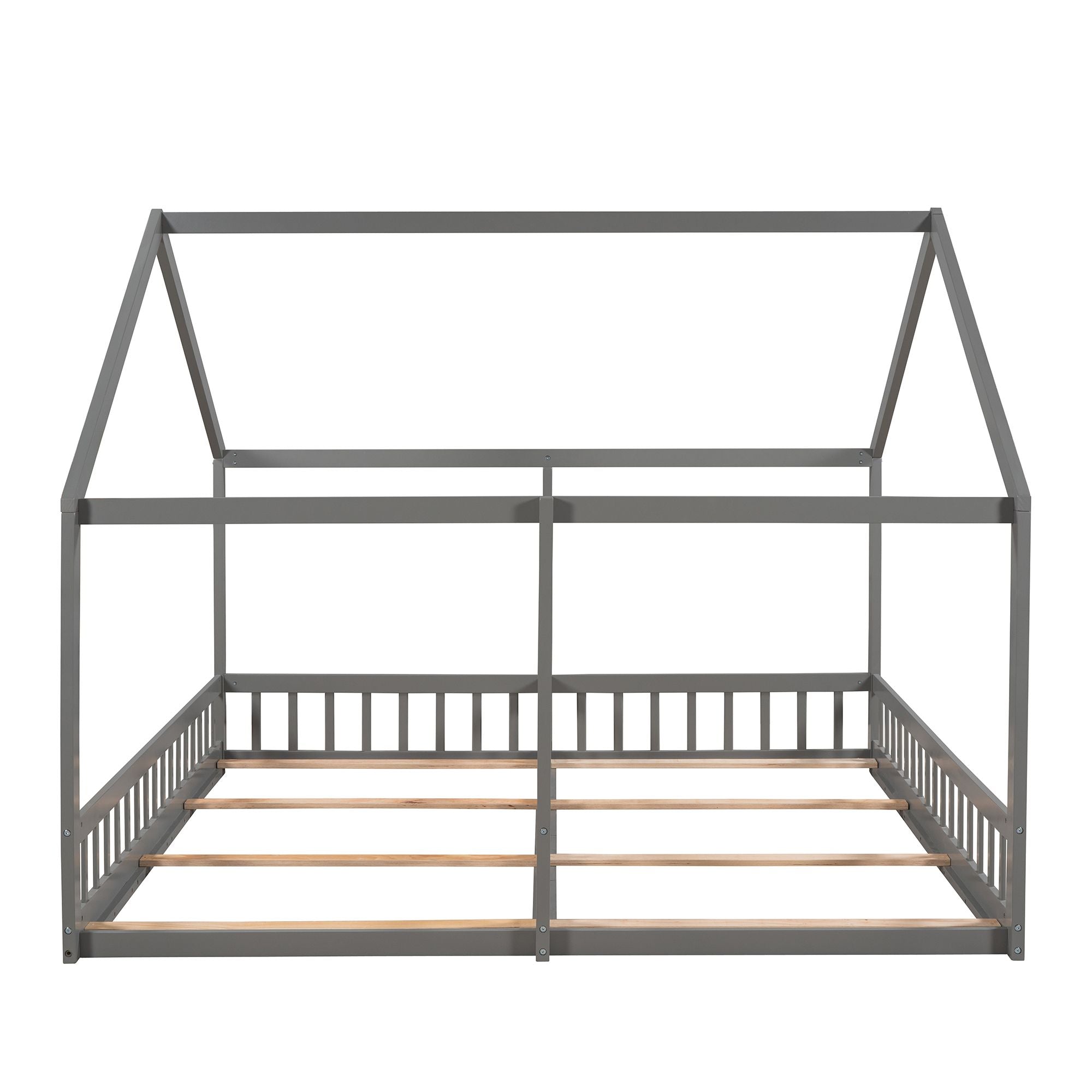 Twin Size House Platform Beds; Two Shared Beds