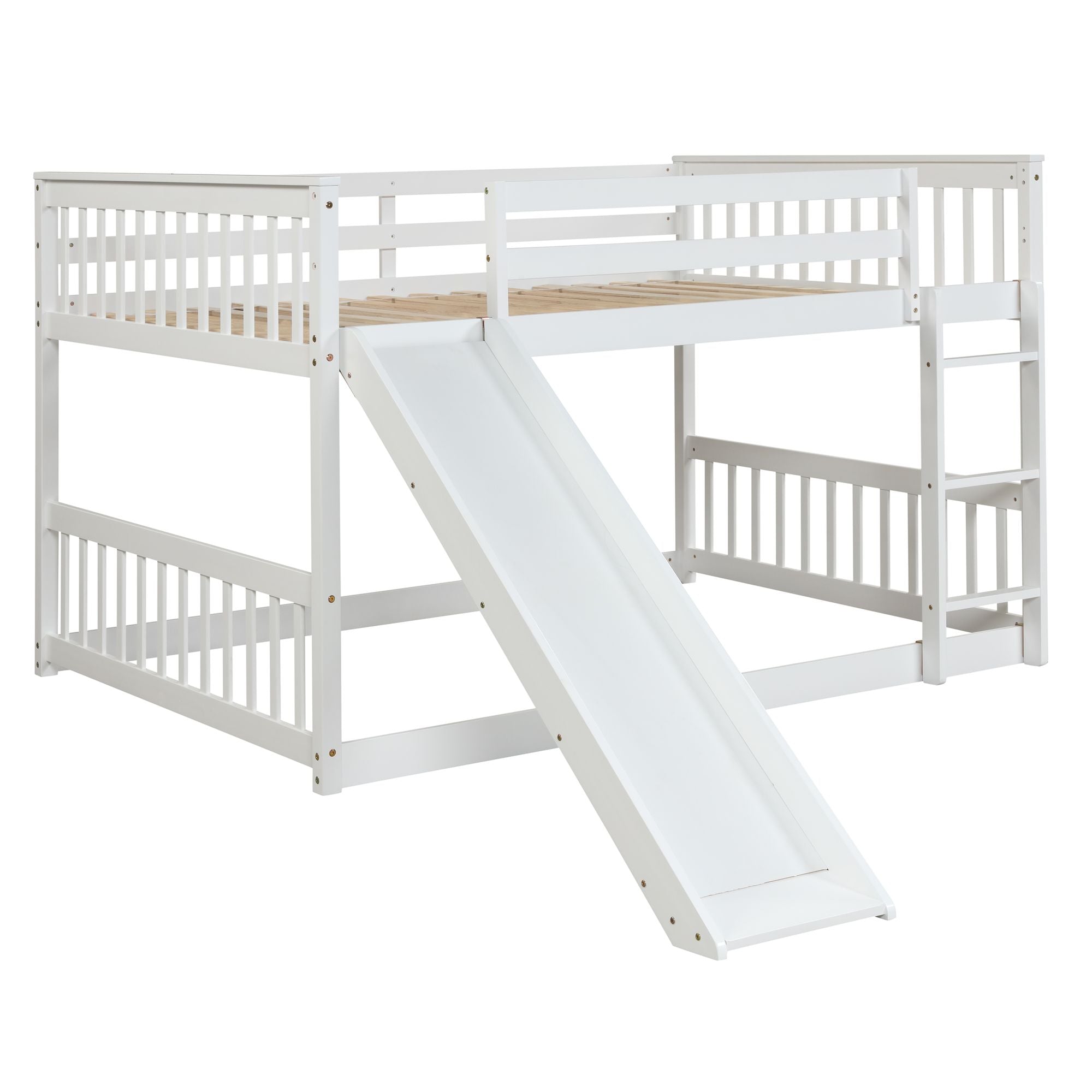 Full over Full bunk bed with Slide