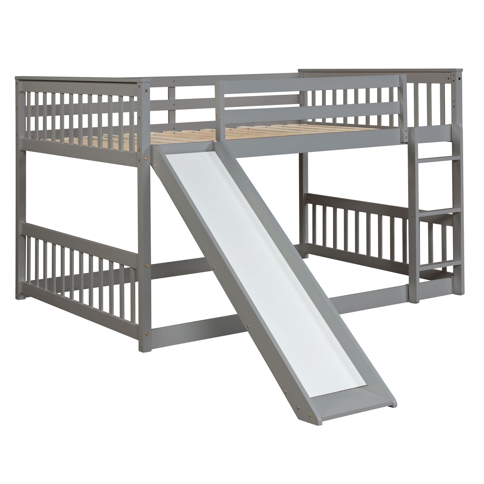 Full over Full bunk bed with Slide