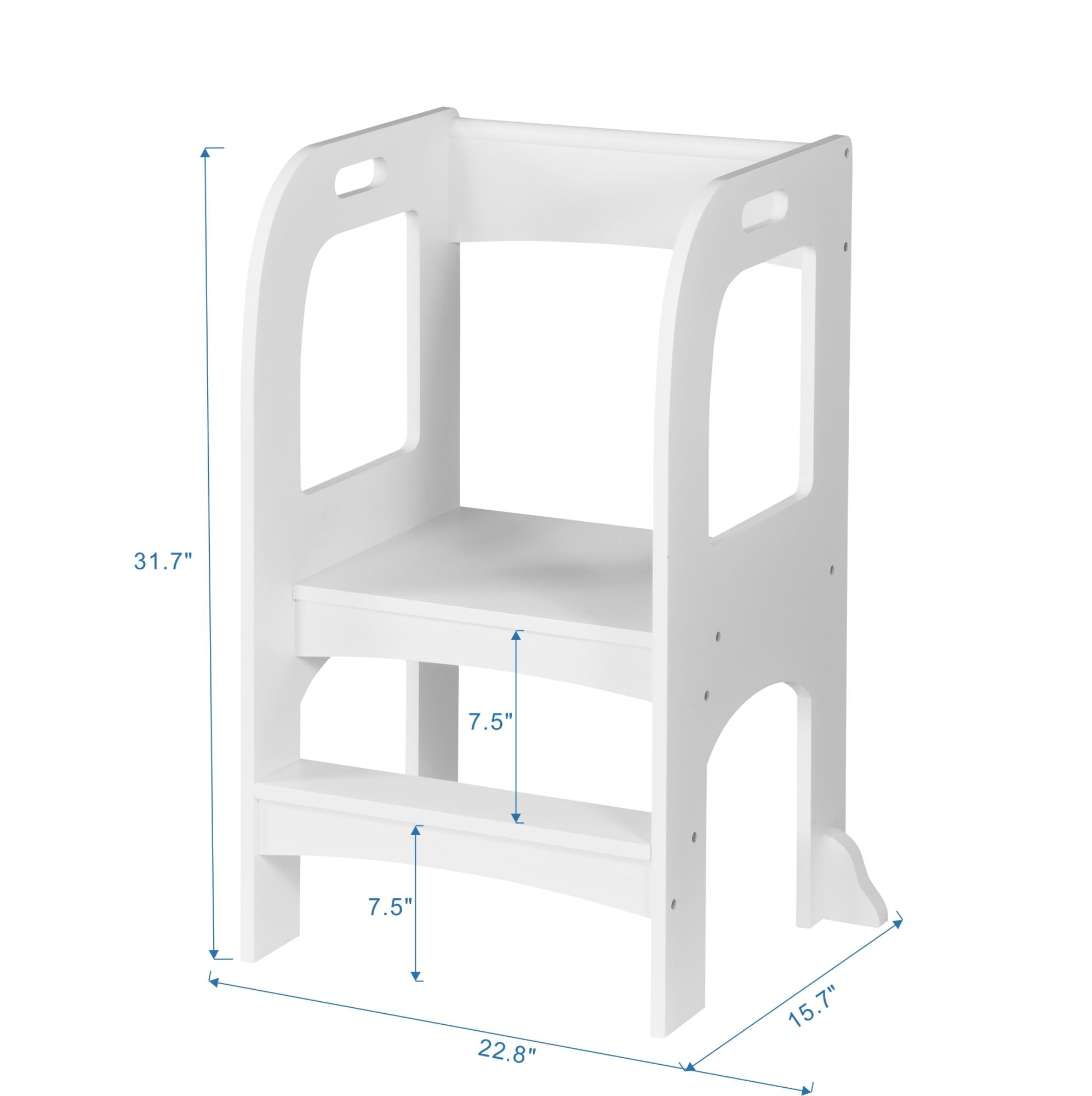 Child Standing Tower; Step Stools for Kids; Toddler Step Stool for Kitchen Counter; Gray