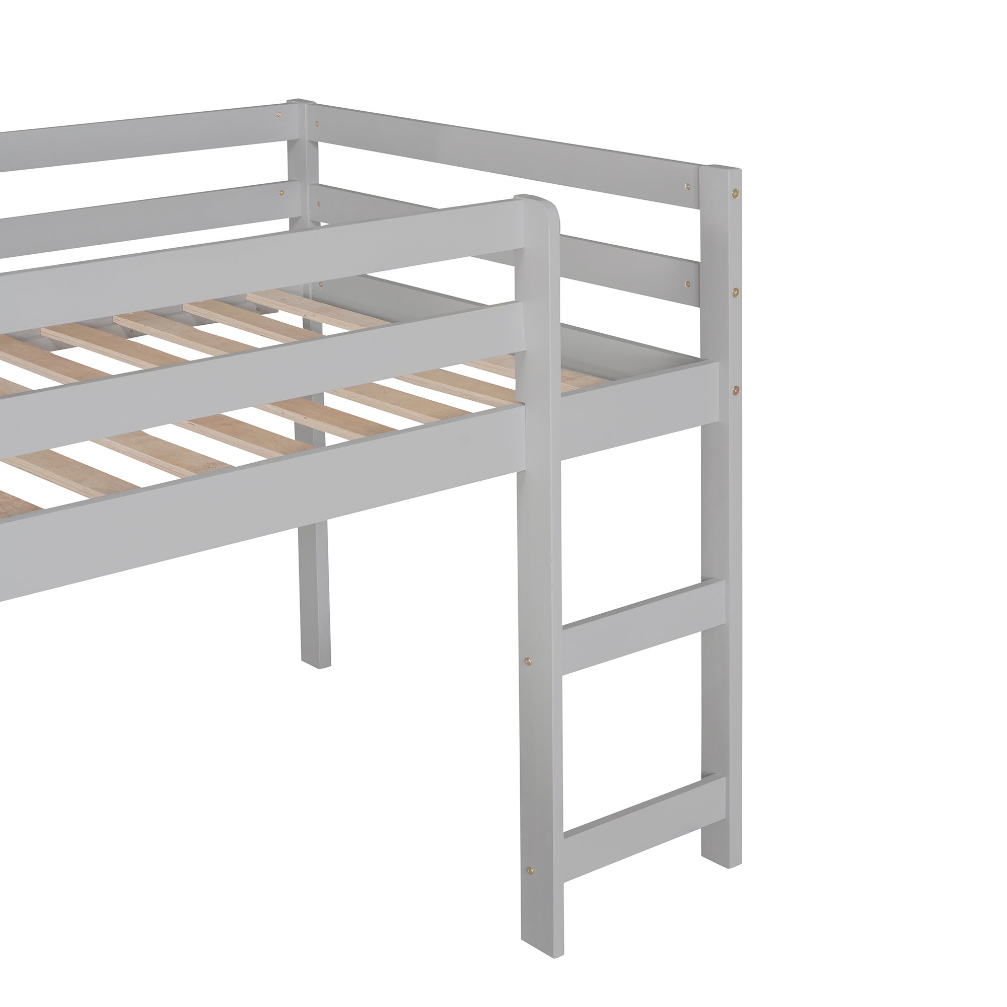 Loft Bed with Slide;  Multifunctional Design;  Twin