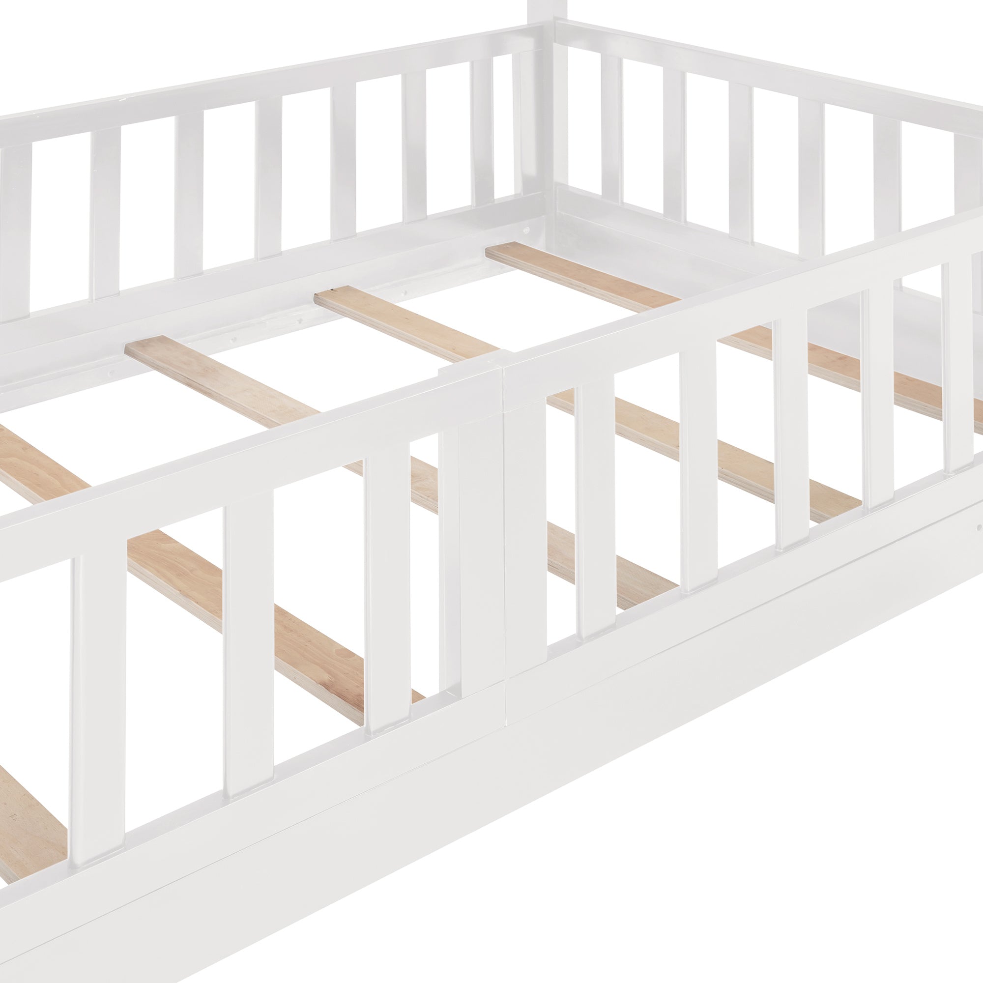 Twin Over Twin Bunk Bed with Slide and Ladder