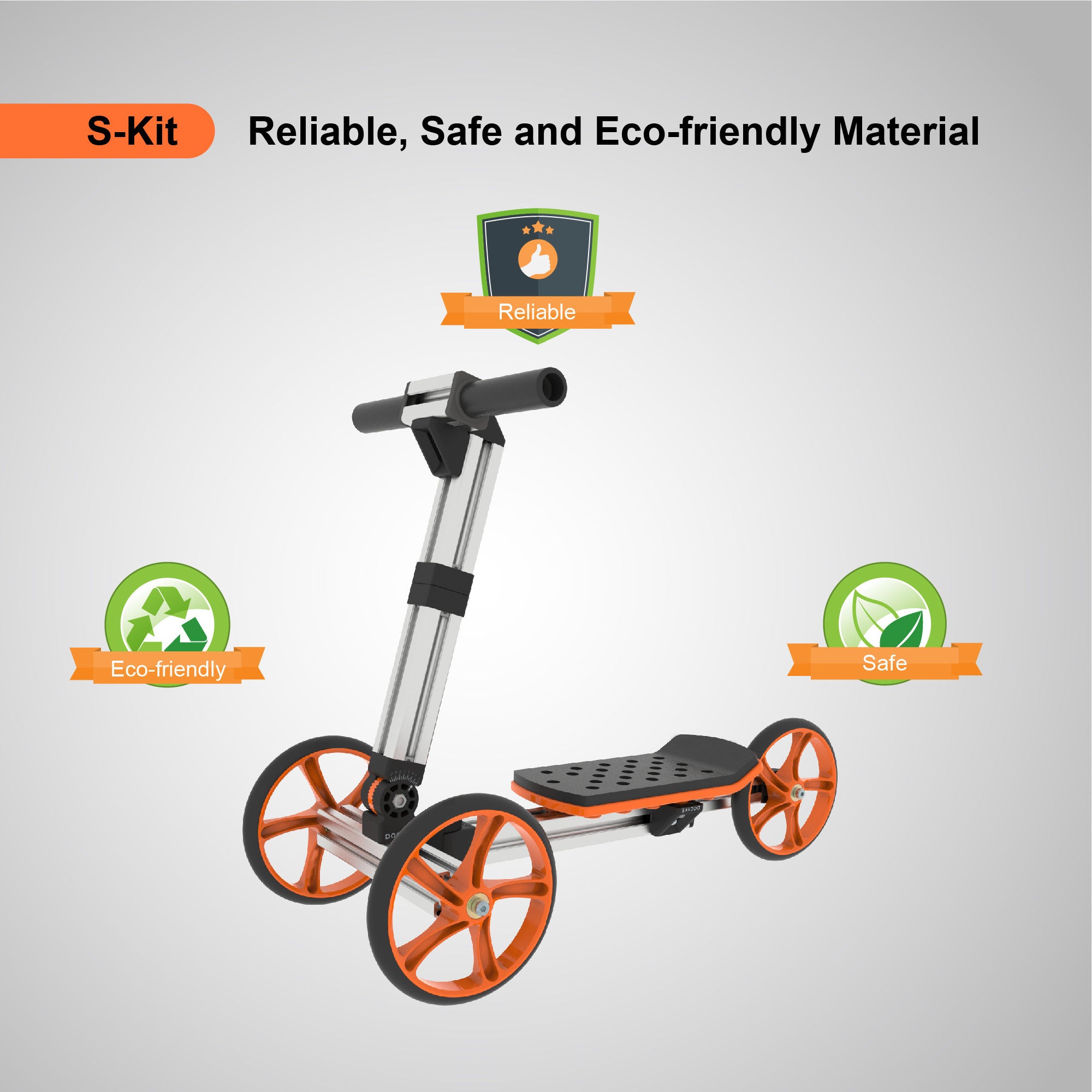 KidRock Constructible Kit 20 in 1 Kids Balance Bike No Pedals Toys for 1 to 4 Year Old Engineering Building Kit Kids Sit/Stand Scooter Most Popular S-Kit (Not Electric)