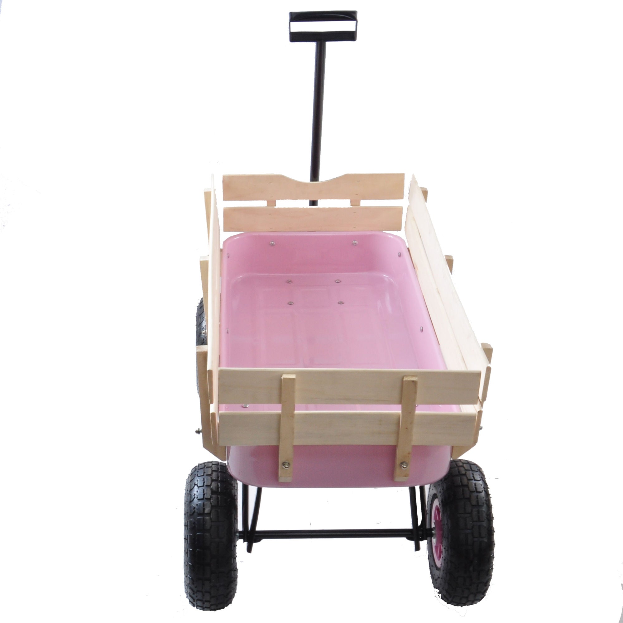 Adventure Wagon: All-Steel, Air-Tire, Wooden-Sided Fun for Kids and Yard Work!