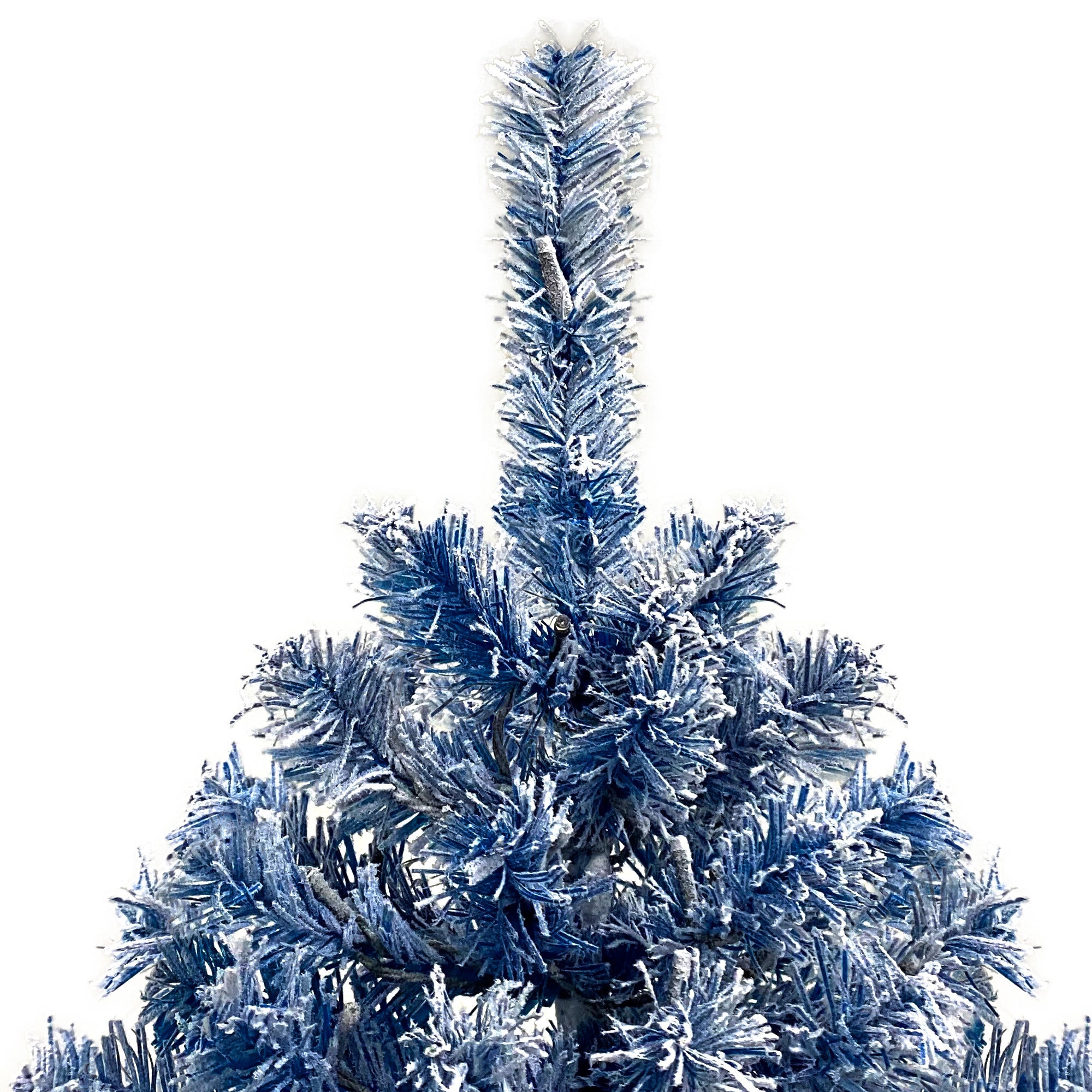 6FT Pre-Lit Hinged Artificial Fir Chritmas Tree, Xmas Tree Snow Flocked Artificial Holiday Christmas Tree w/750 Branch Tips X-mas