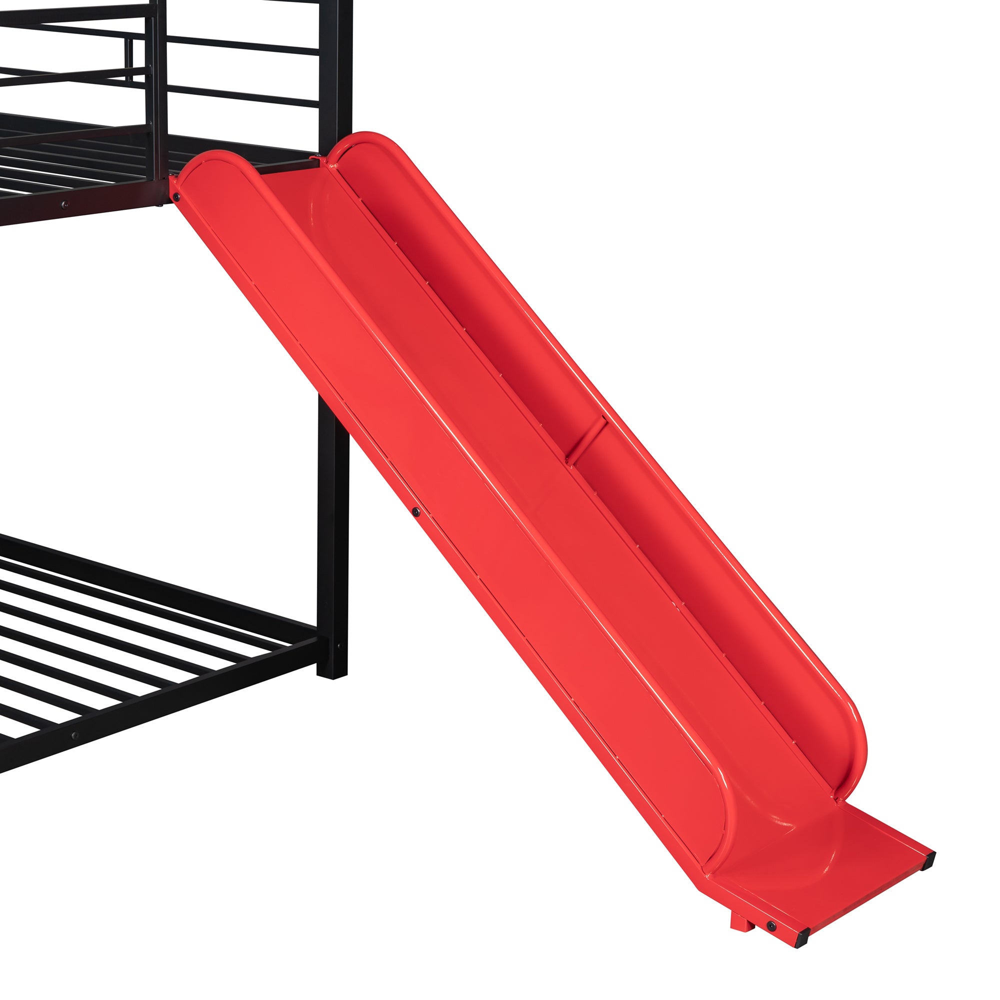 Twin Over Twin Metal Bunk Bed ,Metal Housebed With Slide