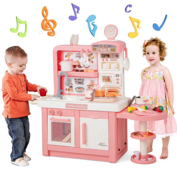 Spark Creativity with Our Kids Play Kitchen Toy - Stove, Sink, and Oven with Vibrant Lights and Sounds