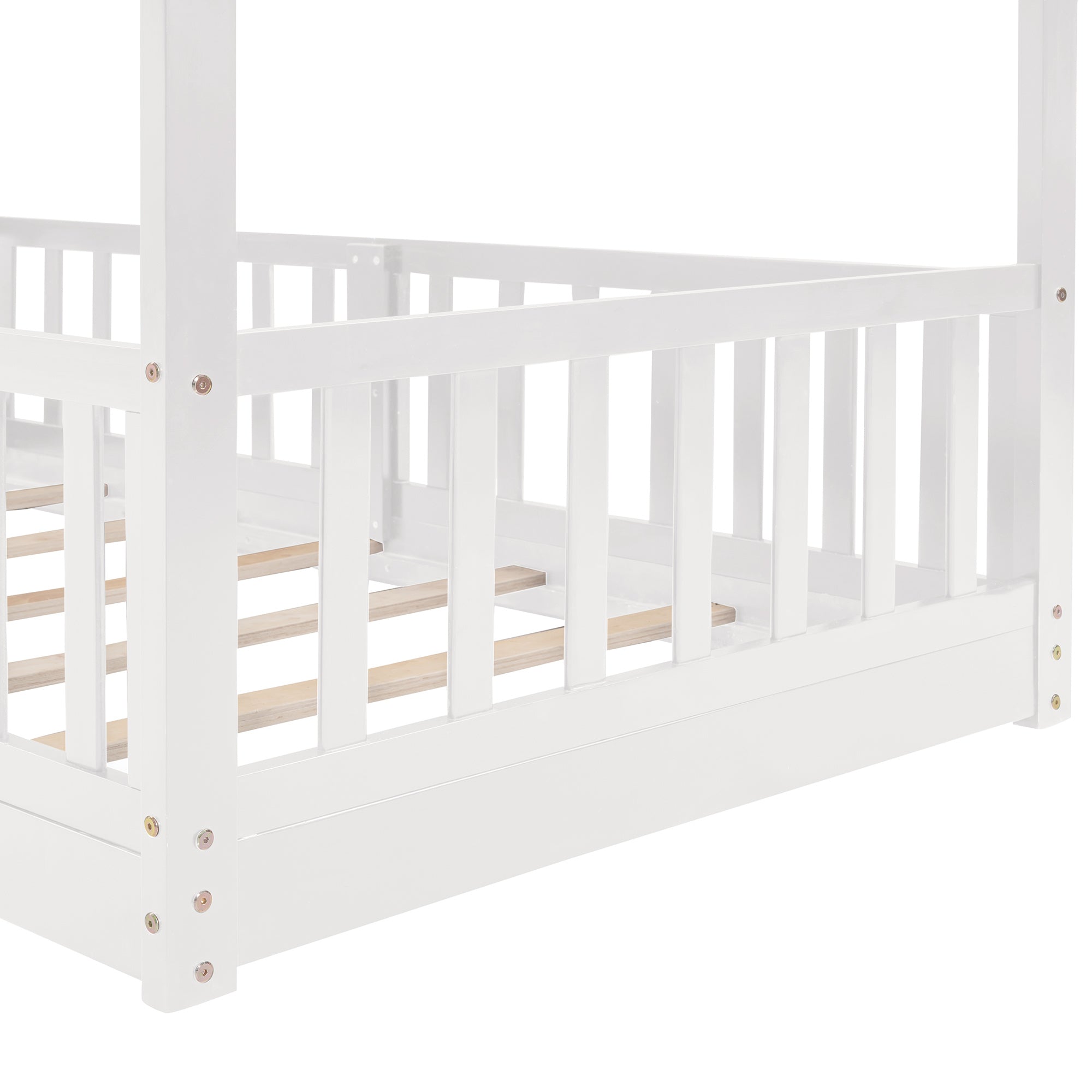 Twin Over Twin Bunk Bed with Slide and Ladder