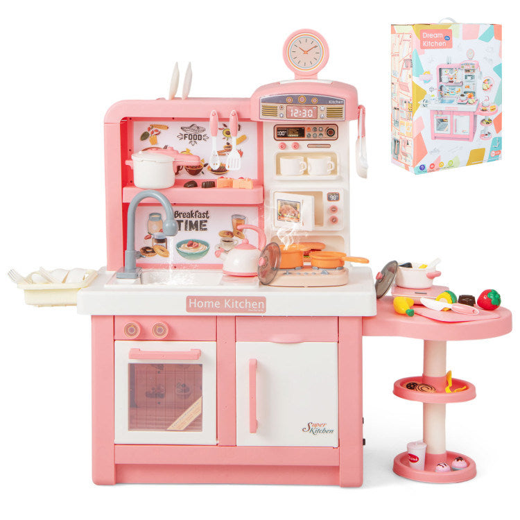 Spark Creativity with Our Kids Play Kitchen Toy - Stove, Sink, and Oven with Vibrant Lights and Sounds