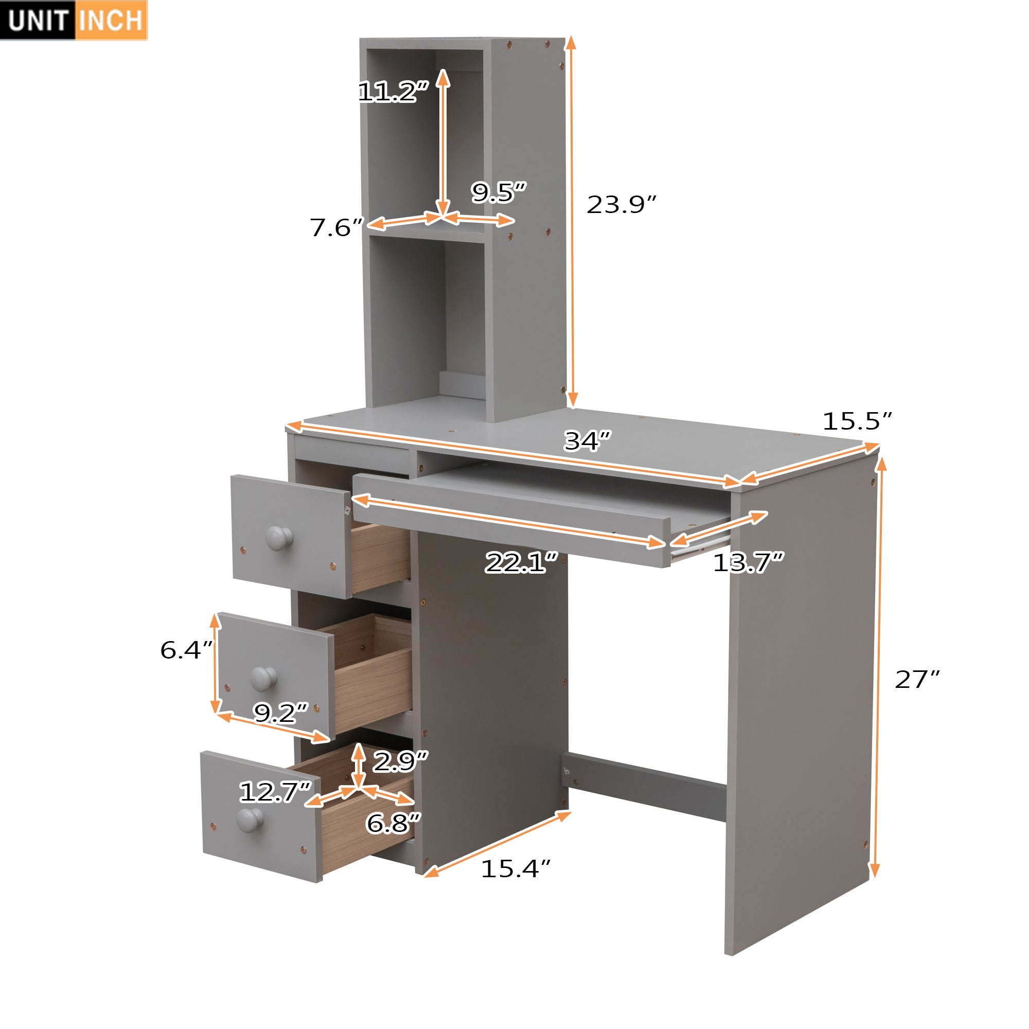 Twin Size Loft Bed with a Stand-alone Bed;  Storage Staircase;  Desk;  Shelves and Drawers