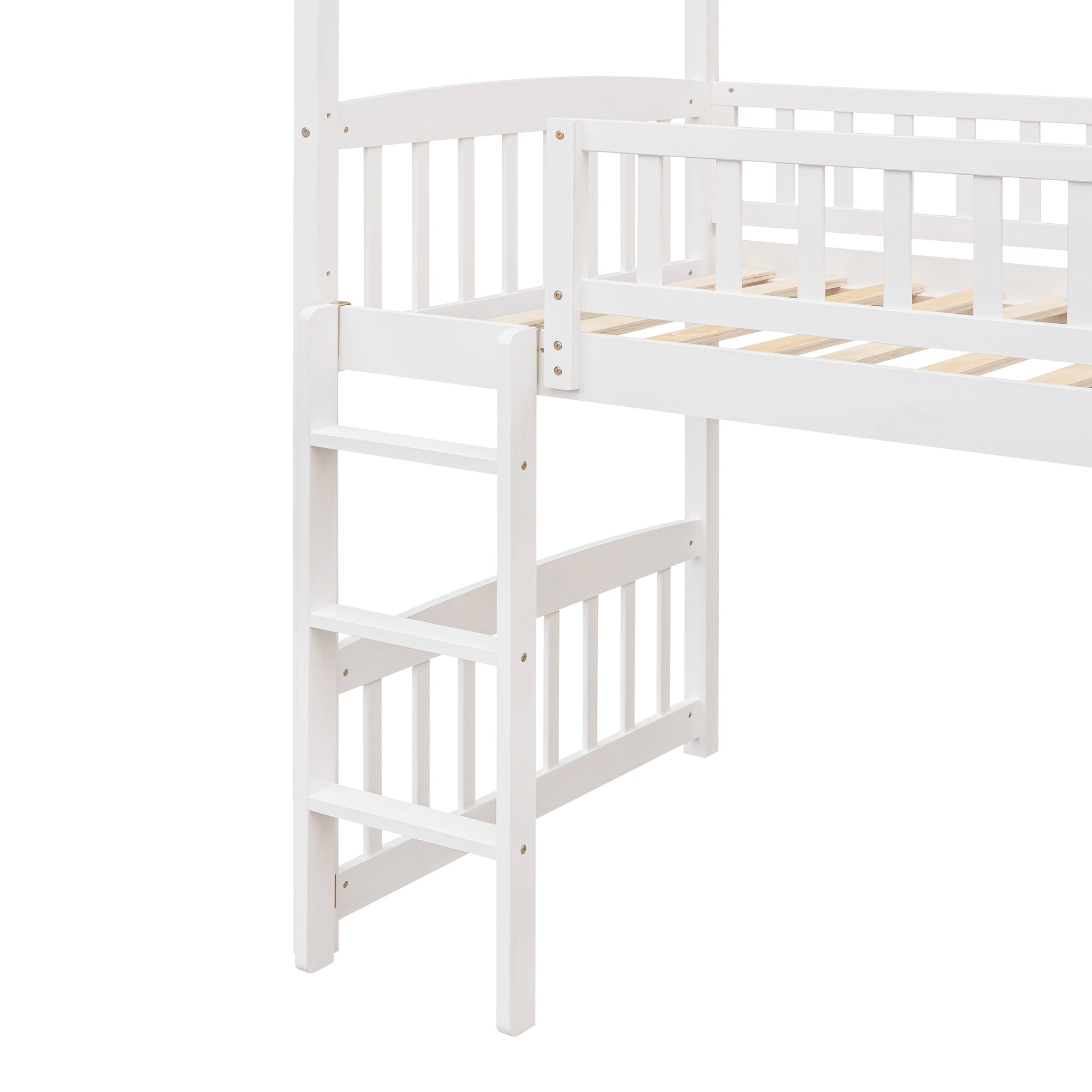 Twin Loft Bed with Slide;  House Bed with Slide